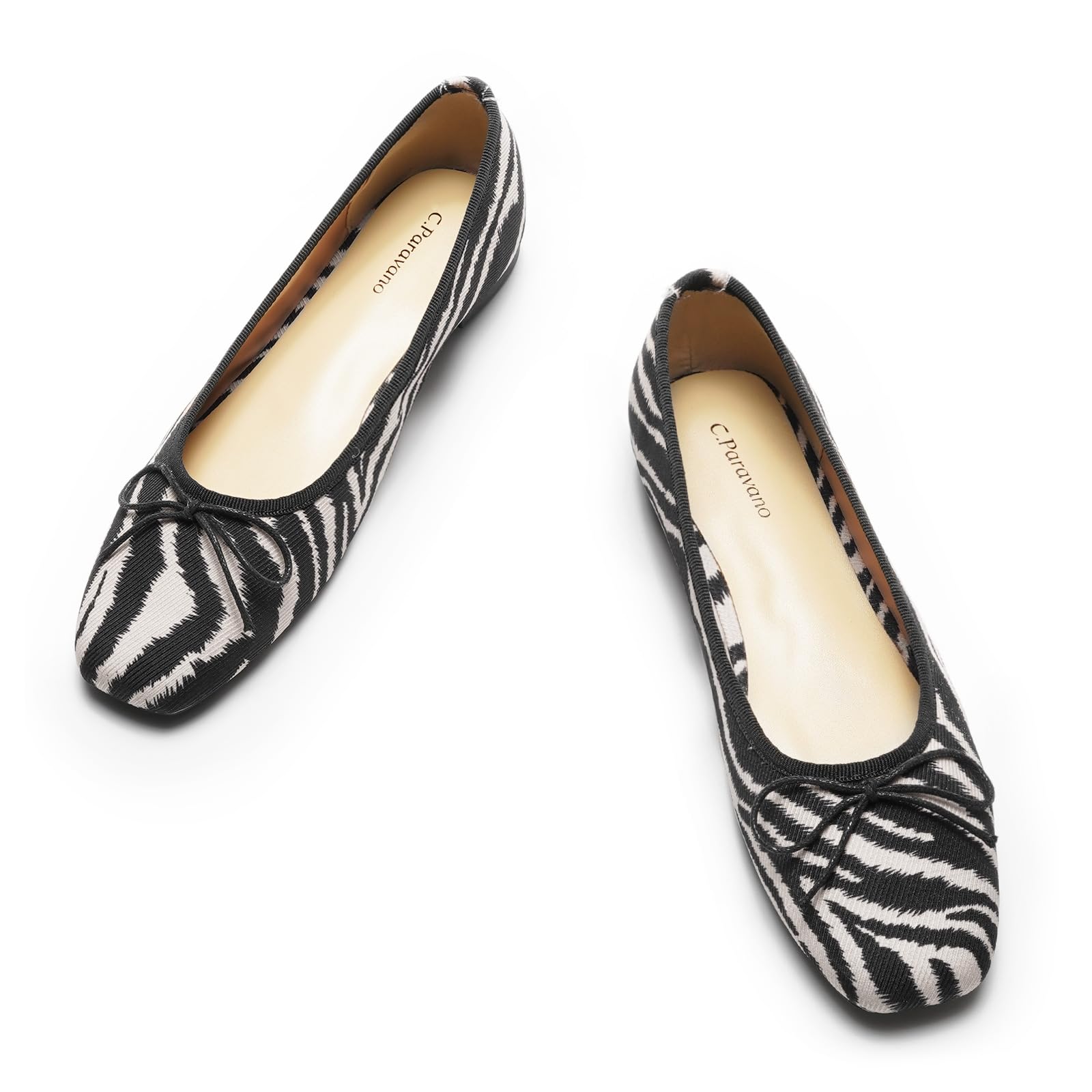 C.Paravano Ballet Flats | Womens Flats | Dressy Flats for Women | Ballet Shoes for Women | Square Toe Flat
