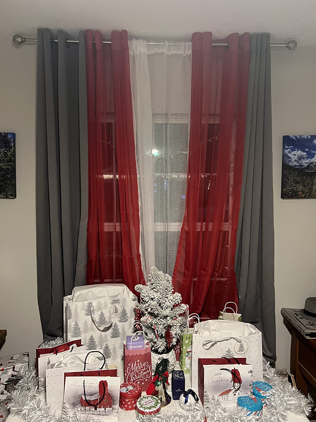 5/mo Finance Mrs.Naturall Mint Green Curtains 63 Inch Length 2