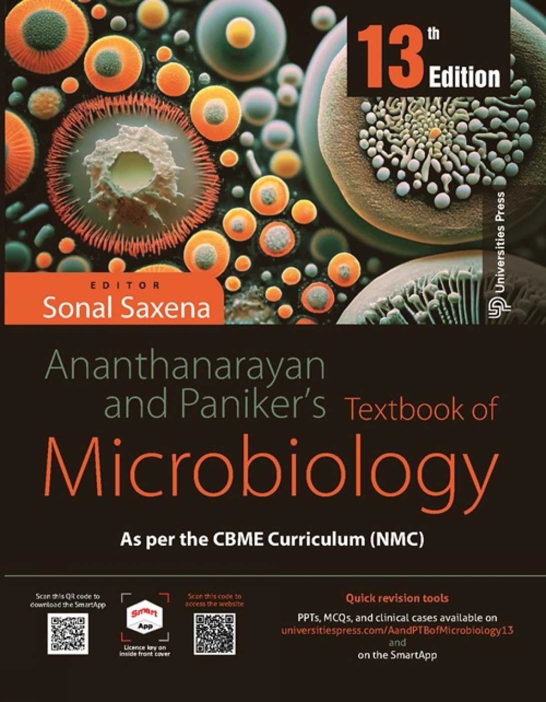 Ananthanarayan and Paniker's Textbook of Microbiology, 13th Edition