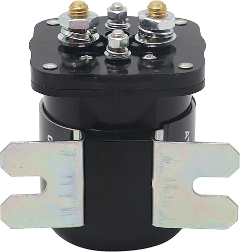 Miniatura 3 de Audiotek Relé de 200 amperios 12 V solenoide Relé de batería y relé blanco Rodgers de alta corriente relé de arranque de 4 pines SPST, ideal para