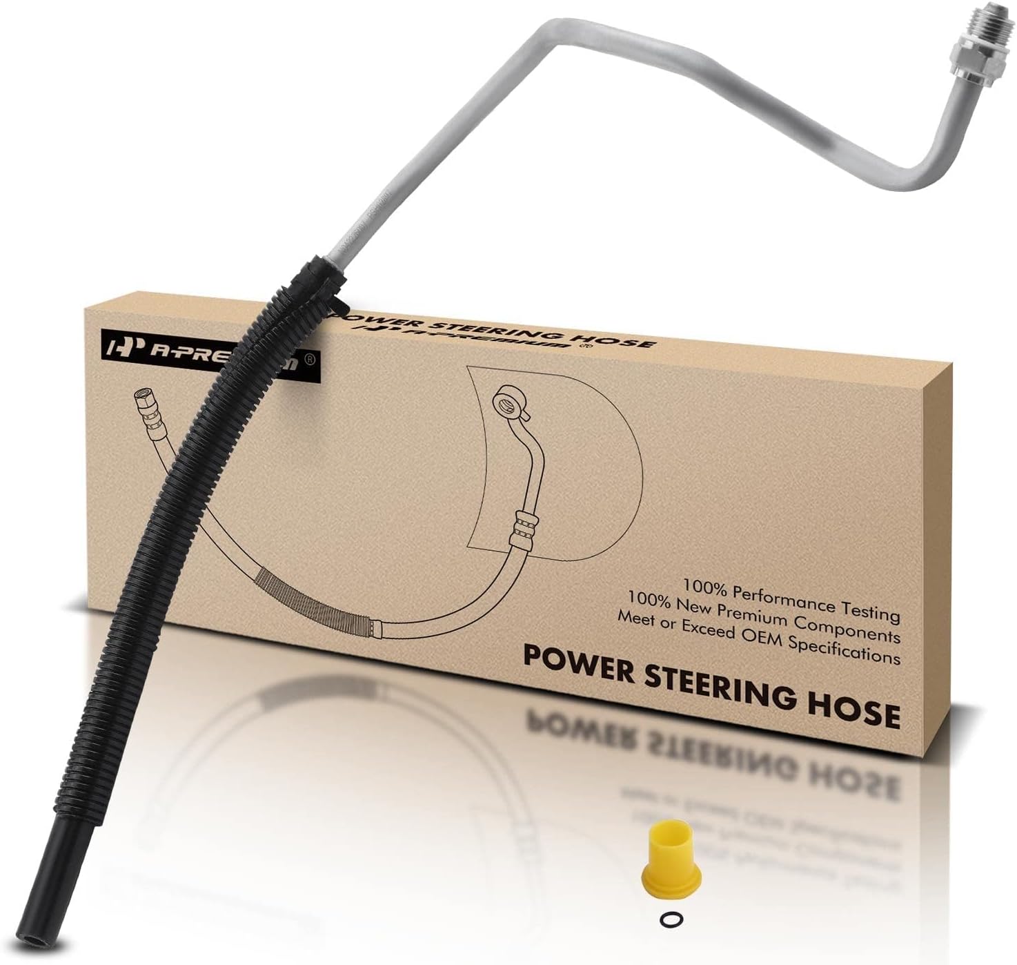 A-Premium Power Steering Return Line Hose Assembly Compatible with Ford Mustang 2001 2002 2003 2004 V8 4.6L Gear To Cooler