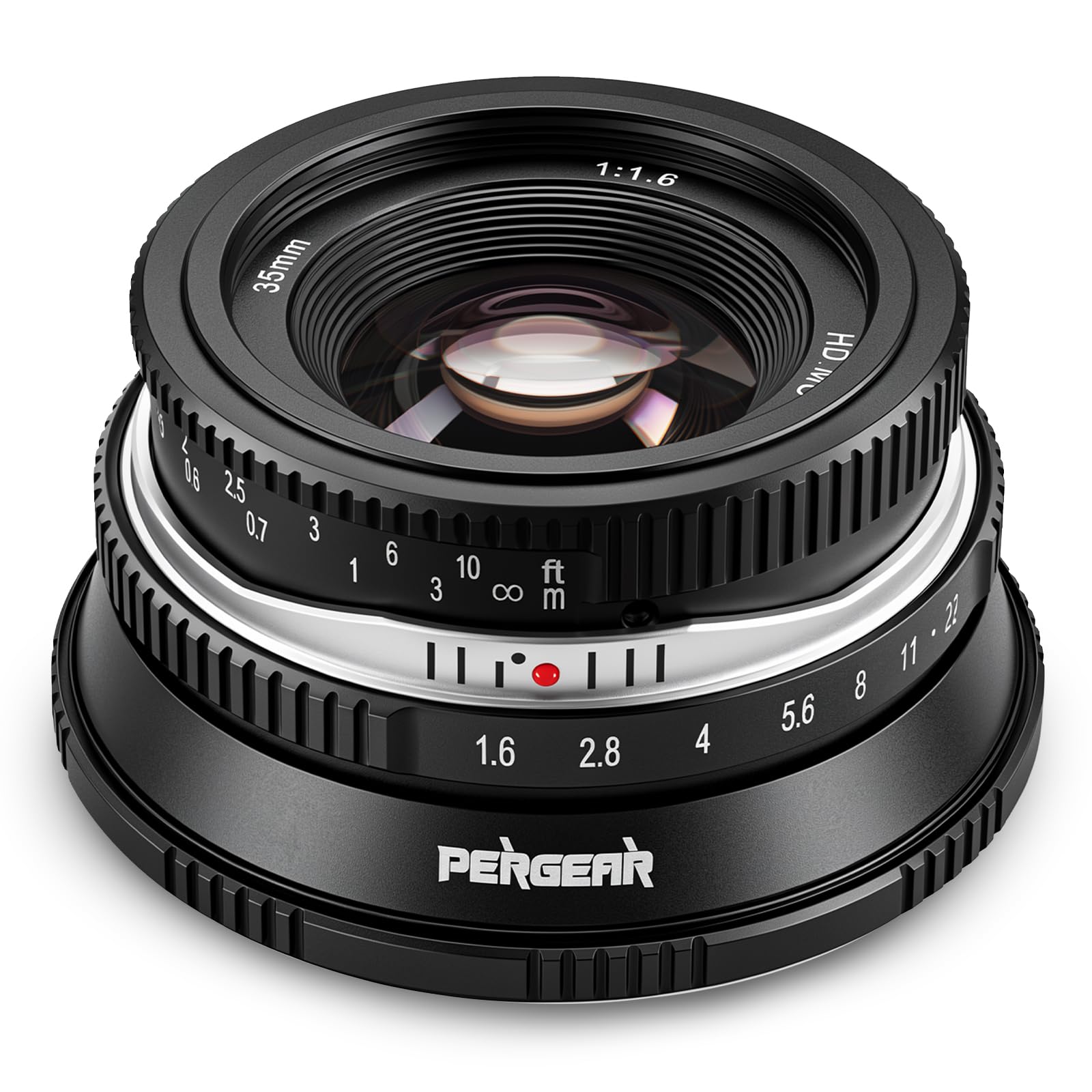 Amazon.co.jp: Pergear 35mm F1.6 II APS-C Eマウント 単焦点レンズ