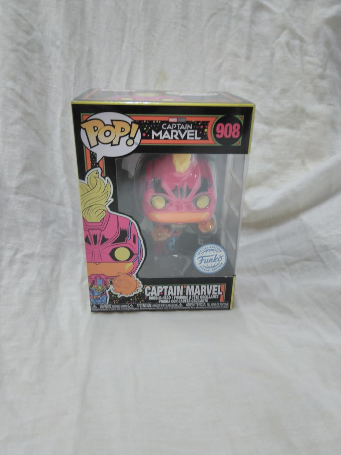 Funko Pop! Captain Marvel 908 Blacklight Special Edition
