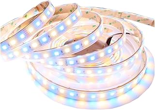 SMD 5050 RGBW 2800K-3200K Warm White LED Strip Lights DC 24V 360LEDs 16.4Ft Color Changing RGB LED Strip 5M Outdoor Waterproof IP67 for Room Party Holiday LED Lighting