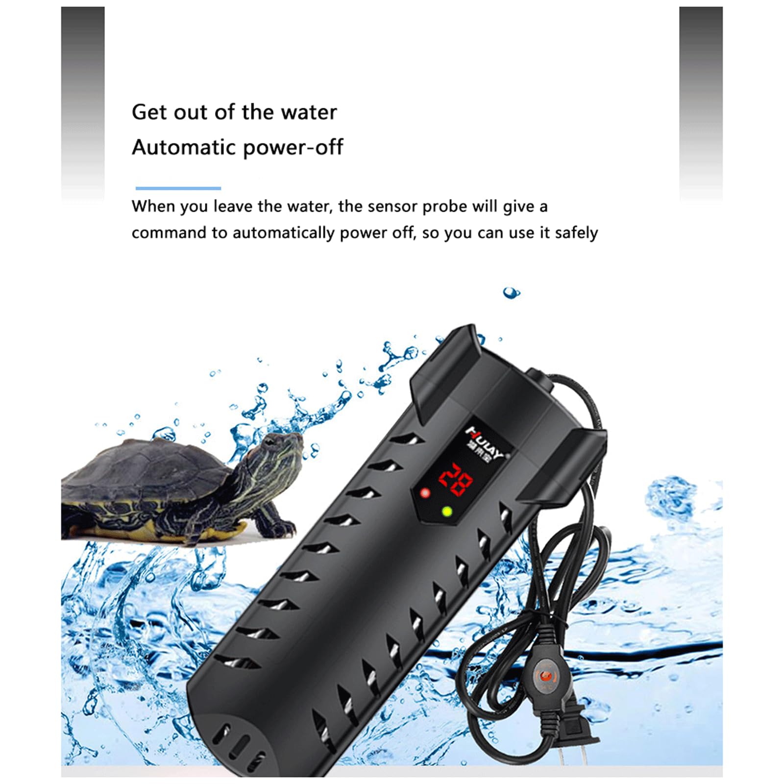 Riscaldatore per Acquario Temperatura costante Automatica con Display Digitale Asta riscaldante antideflagrante per Acquario, 100 W (500 W)