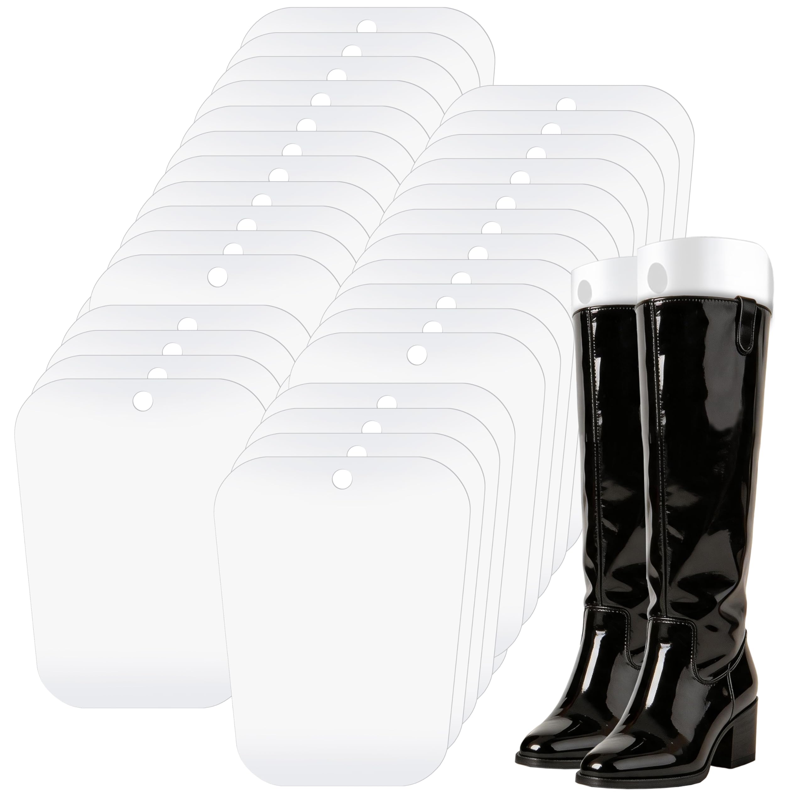 Luxdecor 32 piezas (16 pares) de 10/12/14/16 pulgadas para moldear botas, soporte para botas para mujeres y hombres, organizador