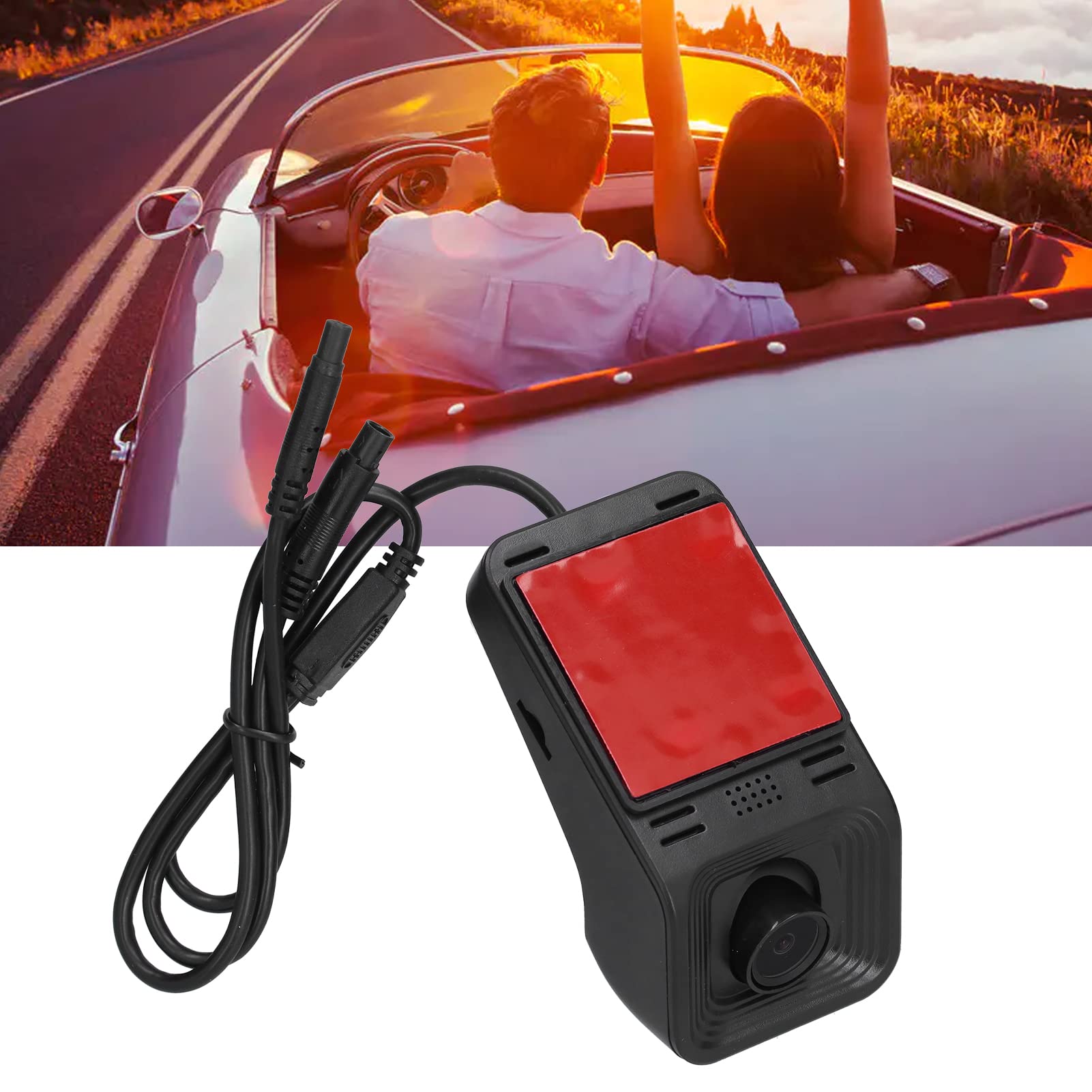 Rejestrator samochodowy DVR, kamera samochodowa USB Dash Cam 1080P HD rejestrator jazdy kamera samochodowa przednia tylna kamera DVR ADAS podwójne obiektywy uniwersalny do nawigacji