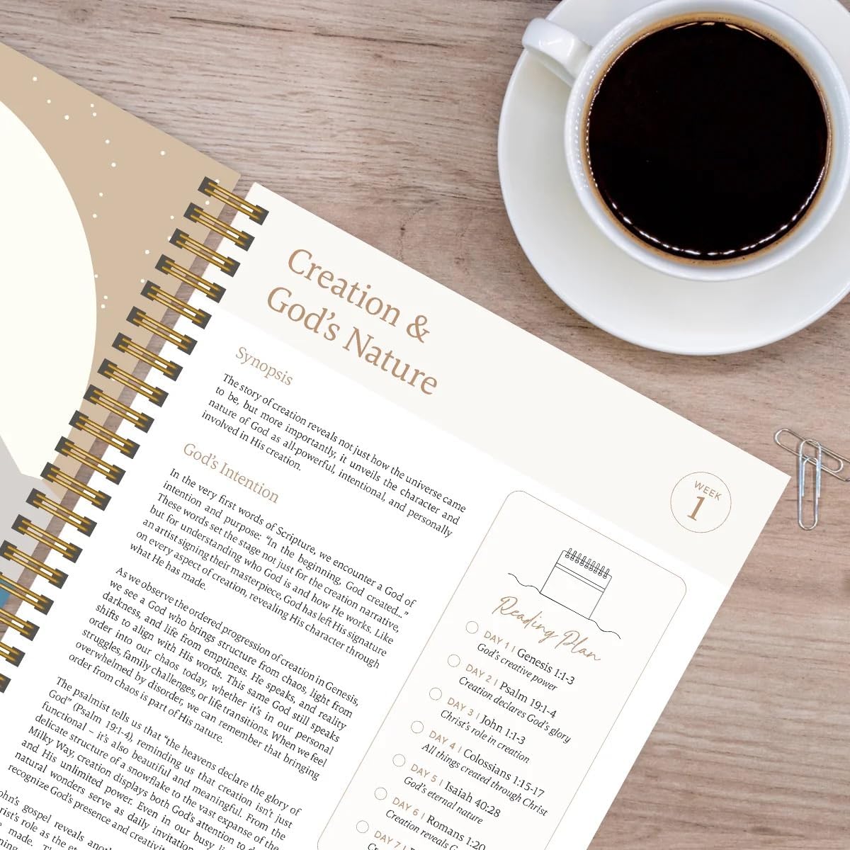 Official Spiral Bible® The Bible in a Year | 52 Week Guided Bible Study & Daily Reading Plan | Spiritual Companion & Journal for Adults & Teens | 8.5" x 11" Notebook | Mountains - Image 6