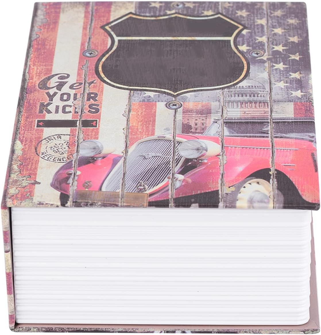 Yctze Secure Book Box with Combination Lock for Cash Money & Jewelry Collection Storage ()