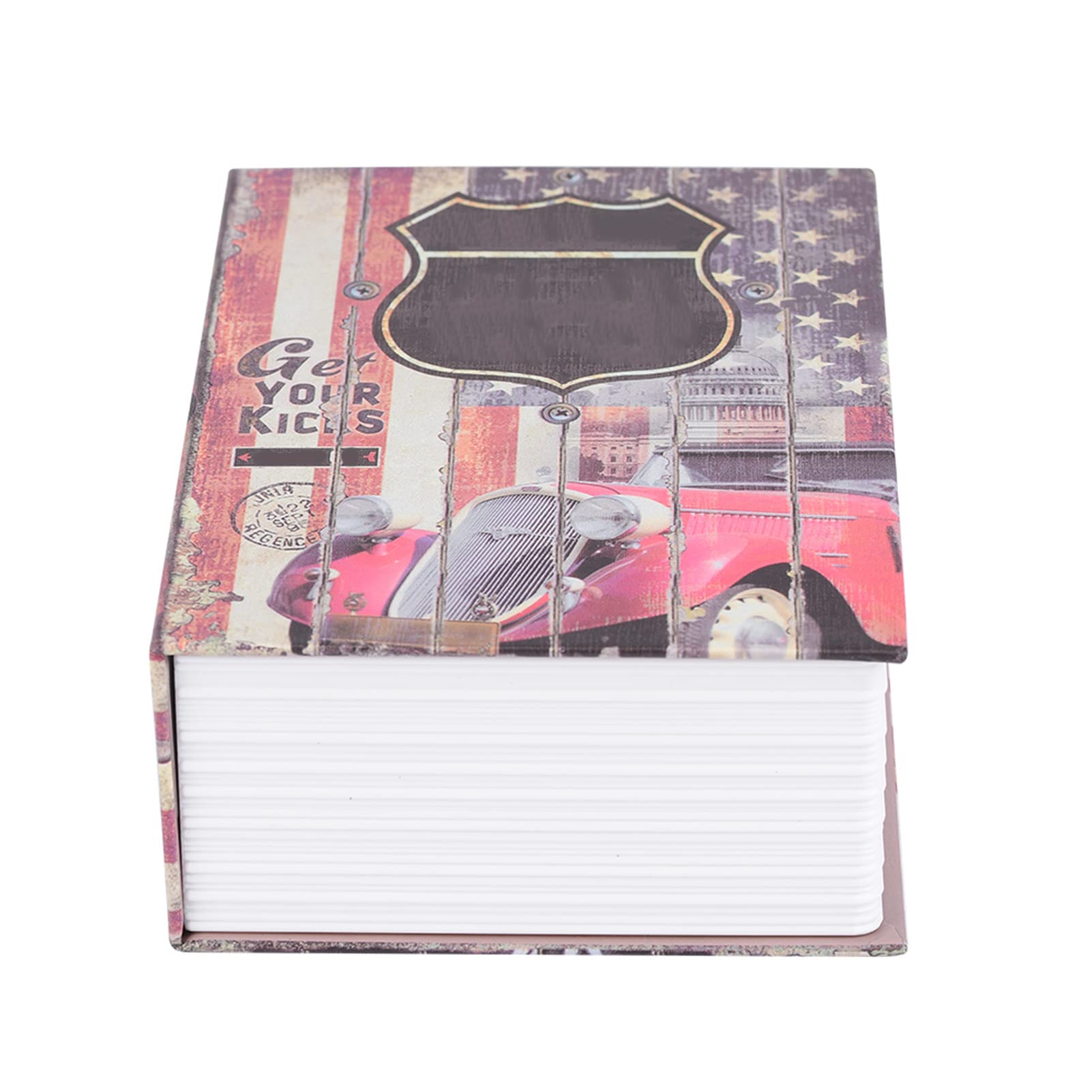Simulazione creativa Libro Cassaforte Collezione di gioielli di denaro Custodia con serratura a combinazione per fondi personali, gioielli, lettere d'amore Mini cassetta di sicurezza(PERCORSO 66)