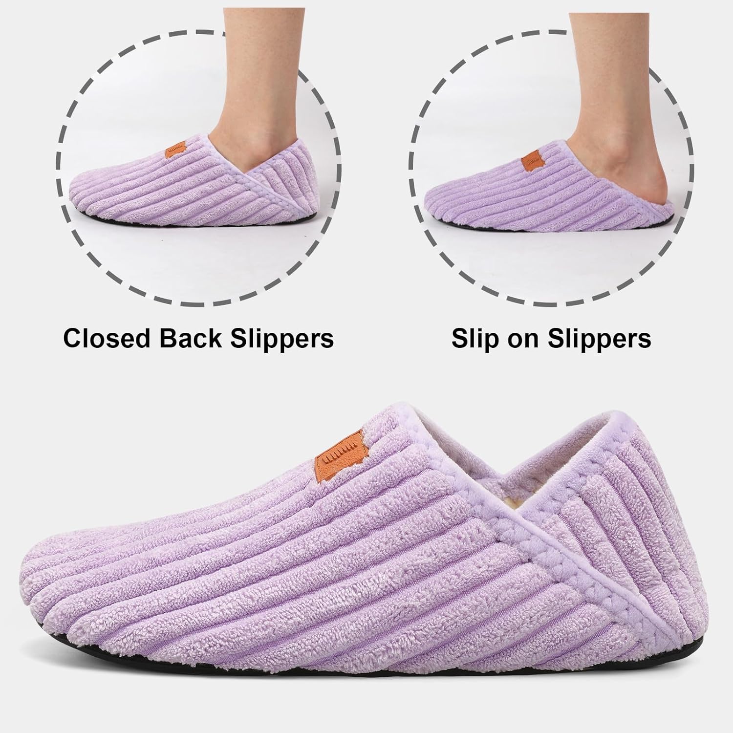 Fires Womens Mens Slippers with Rubber Sole Soft-Lightweight House Slipper Socks Around House Shoes Non Slip Indoor/Outdoor - Image 5