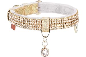 PetsHome Cat Collar - Diamond-studded Vibe, Premium Style on the Go