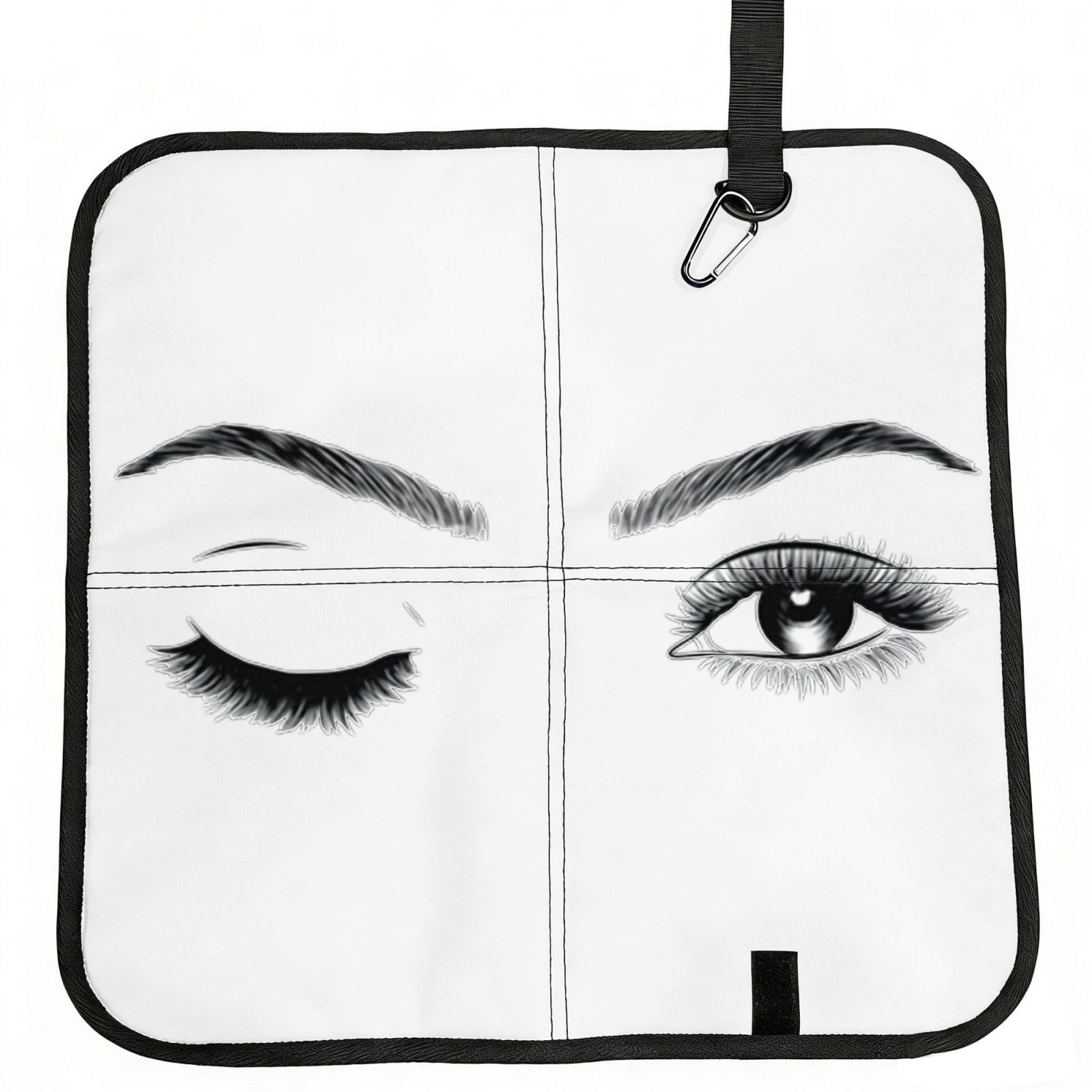 bghdfa Eyelas Print Outdoor Sitting Mat Waterproof Oxford Cloth Seat Cushion Folding Foam Camping Seat For Picnic