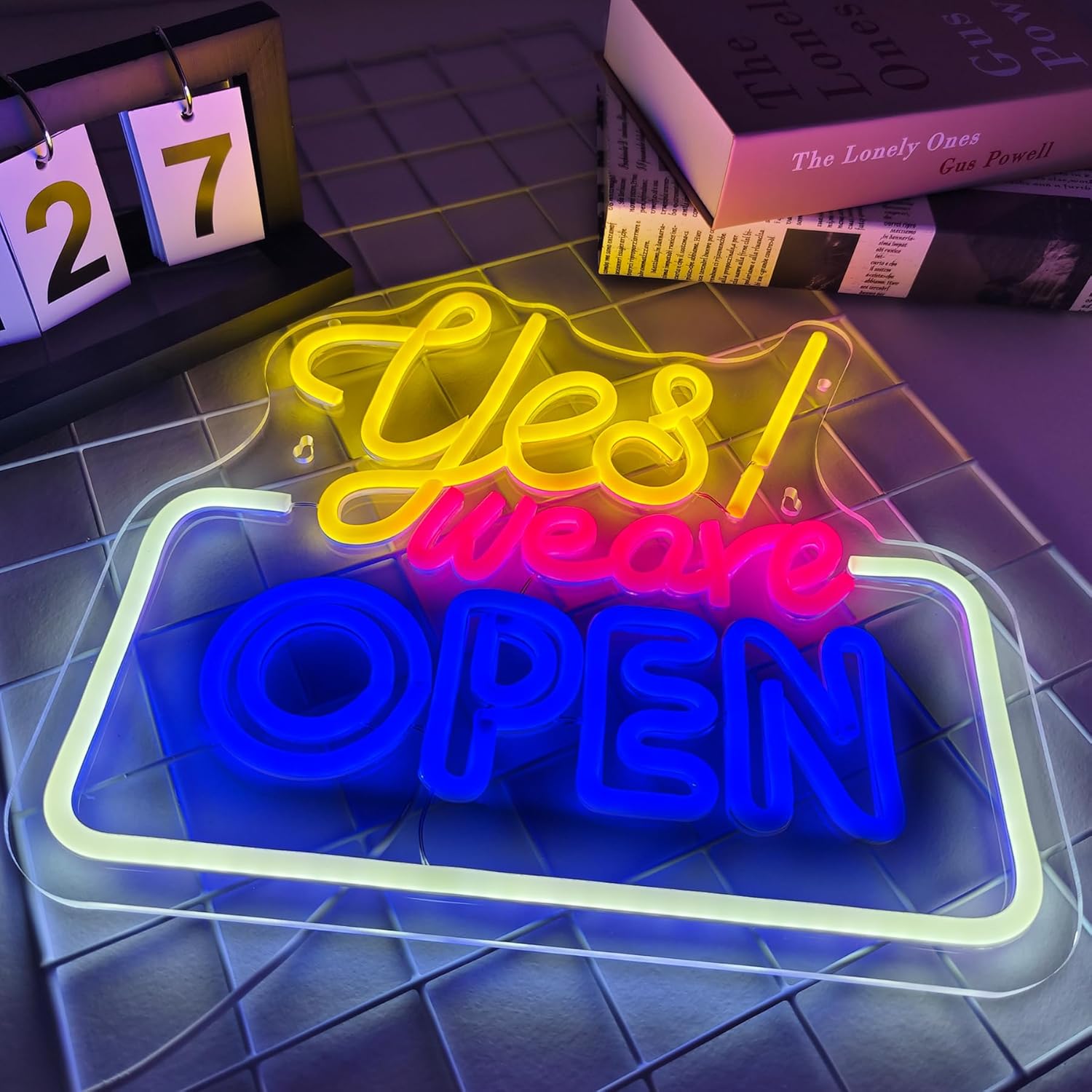 Nails Neon Sign Nail Salon Room Decor Window Wall Art for Nail Shop Storefront USB Powered 15.7"x10.7"