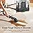LABIGO Electric Spin Scrubber, Bathroom Cleaner with 4 Replaceable Brush Heads and Adjustable Extension Handle, Cleaning Tool for Bathroom Floor Tile