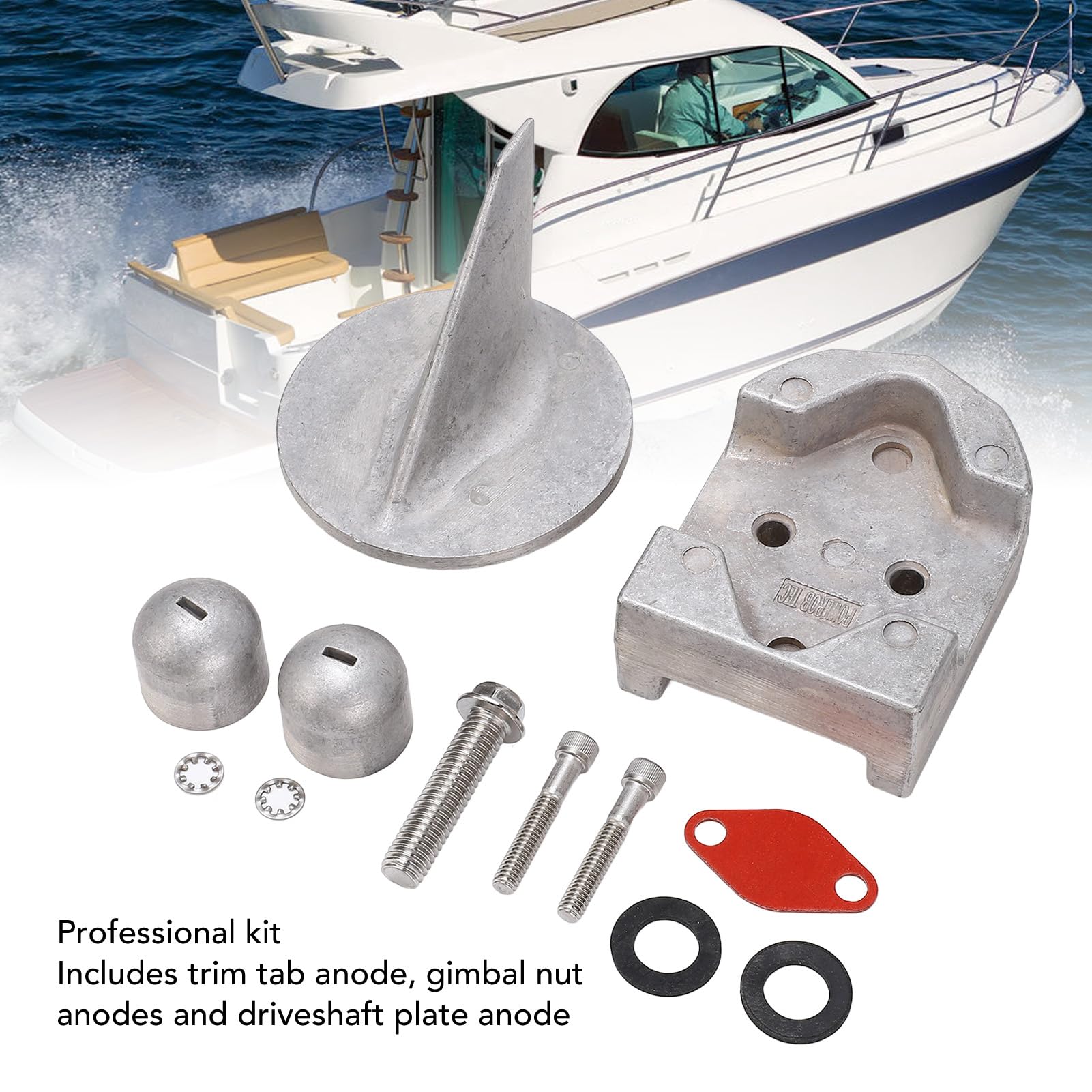 Amazon.com: Marine Aluminum Anode Kit for Alpha One Drive Boat