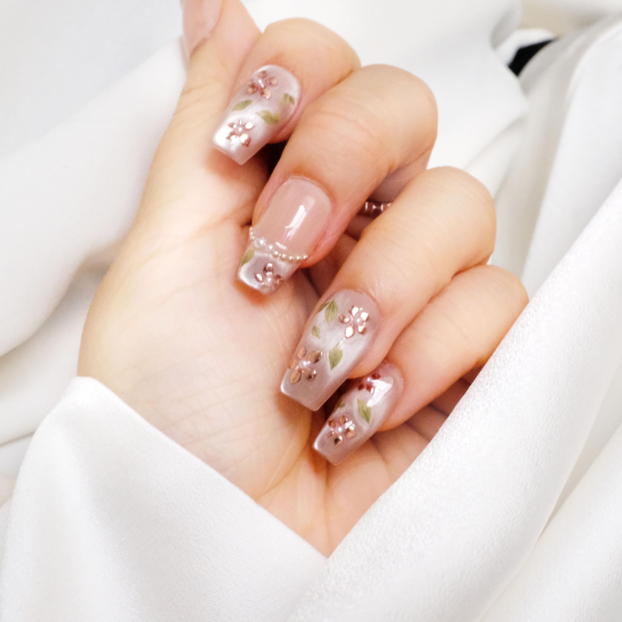 Photo 1 of [GLORS] Medium Ballerina Press On Nails