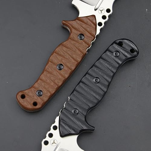 Miniatura 6 de LENGREN Cuchillo pesado Sleipner de acero de espiga completa de 10.7 pulgadas, hoja fija, cuchillo táctico de campamento al aire libre, mango de