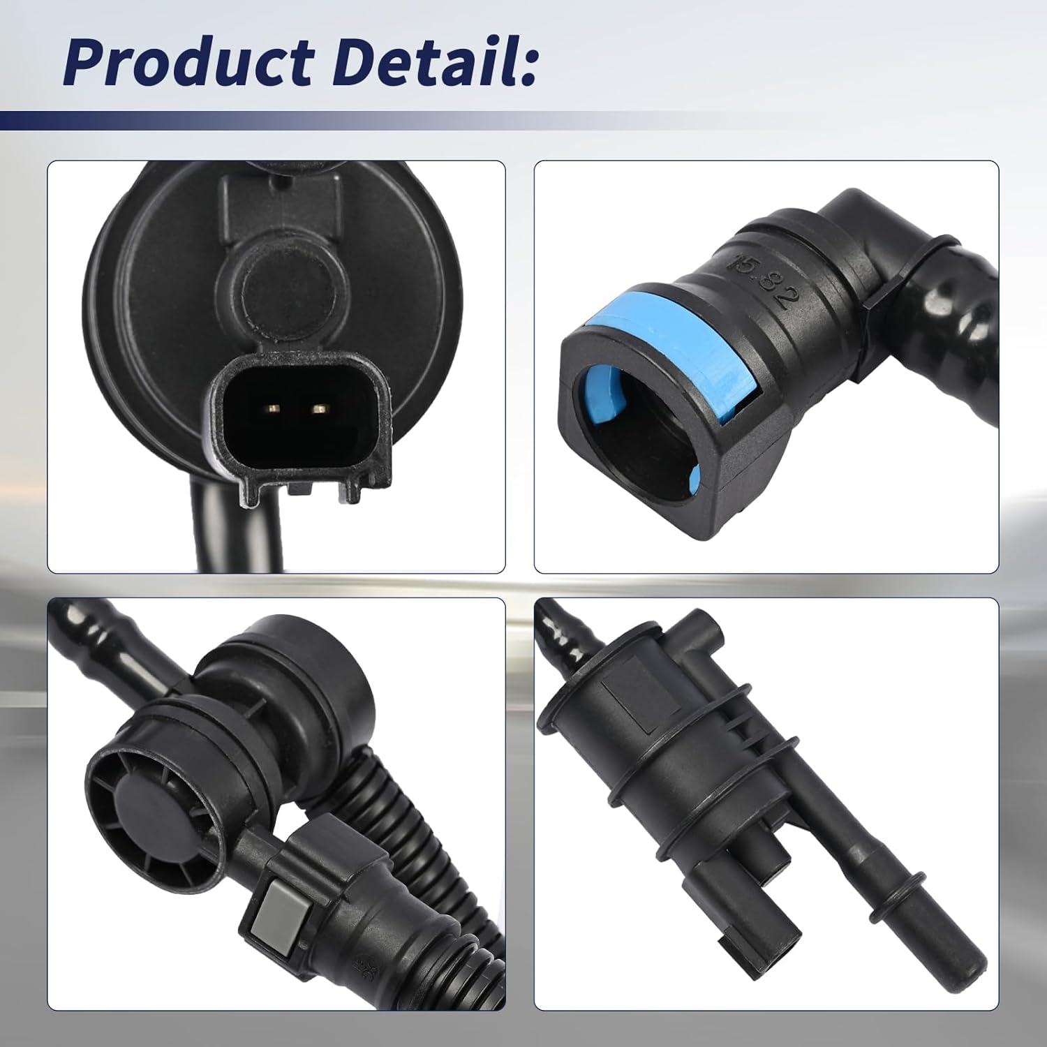 BB5Z-9G271-B, Vapor Canister Solenoid Valve Compatible with Ford Taurus 2013-16/ Edge 2012-15/Explorer 2012-15/Lincoln MKT 2013-15/ Lincoln MKX 2012-15 Ecoboost Engine, BB5Z9G271B