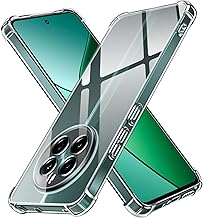 iVoler Clear Silicone Case for Realme 12 4G / Realme 12 Plus 5G (Not for Realme 12 5G) with Shockproof Protective Corners, Thin Soft TPU Transparent Protective Case Transparent Mobile Phone Case