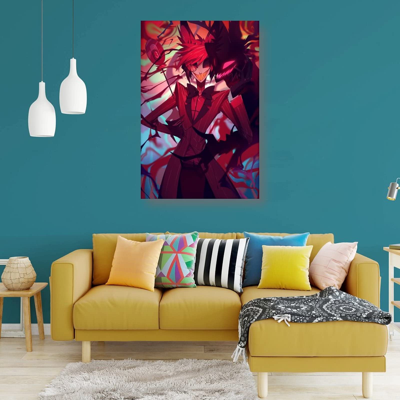 Poster Encadré Anime Hazbin Hotel - Décor Murale 20x30 Cm Pour Chambre Et Bureau - 11