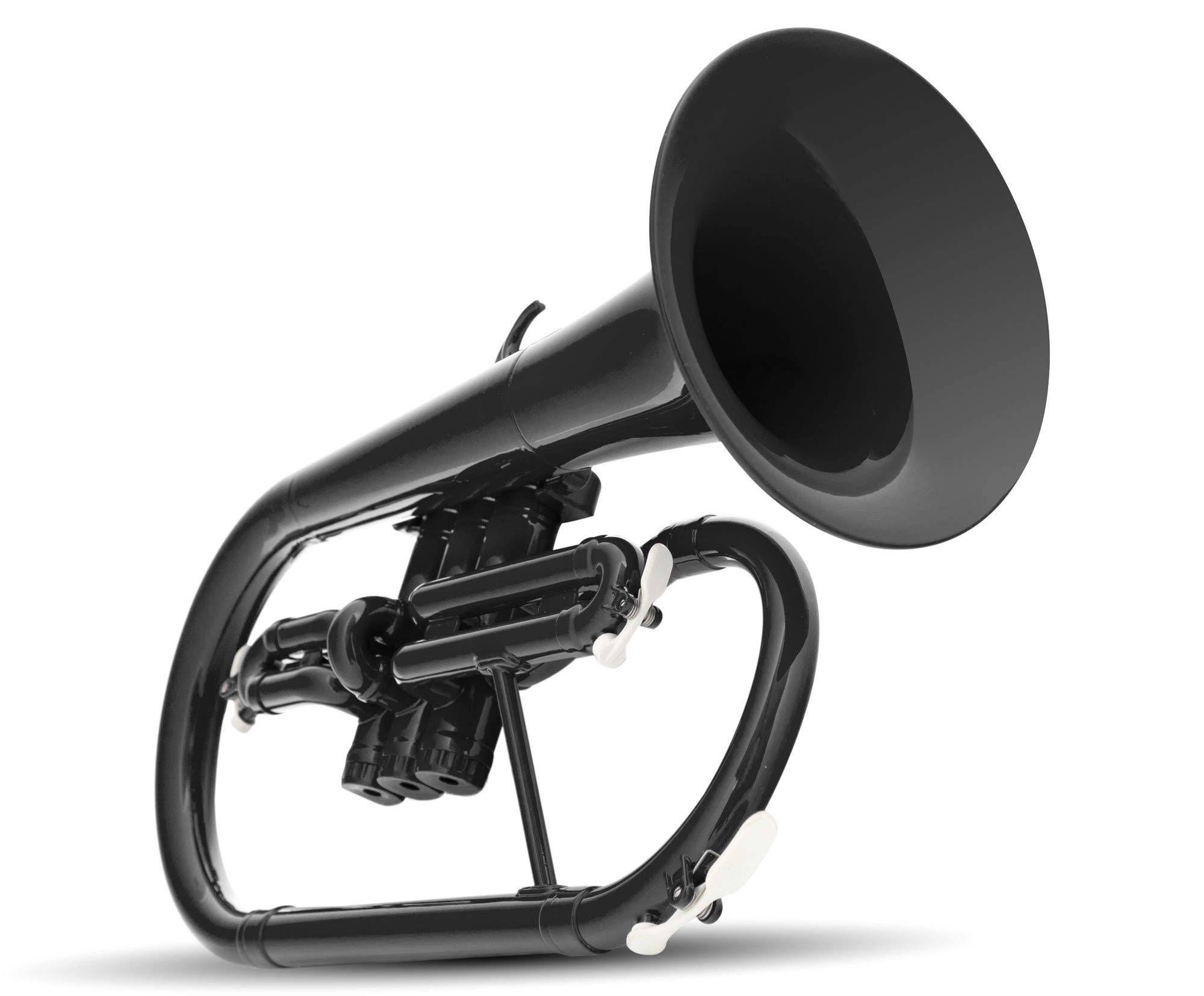 Classic Cantabile MardiBrass Bugle en ABS - Pistons Perinet - 600g léger - Perçage : 11,5 mm - avec embouchure et housse - noir