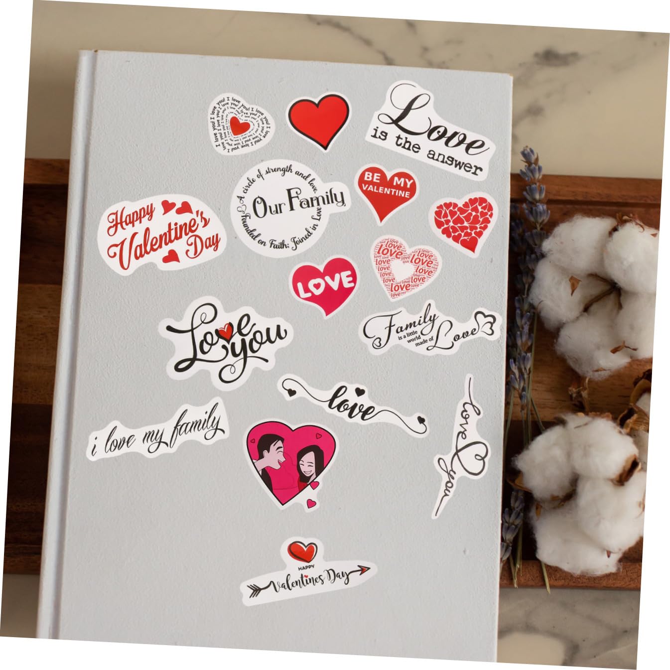 TOYANDONA 2juegos Papelería De San Valentín para Material Resistente Surtido De para Intercambios Clase y Lápices Tarjetas y Pegatinas