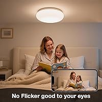 Vista 5 de Kit de Retrofit de Luz LED para Ventilador de Techo, 4 Pulgadas, Kit de Repuesto de Luz de Techo Motor PCB de Panel, 18W, 3CCT 3000K-4000K-5000K