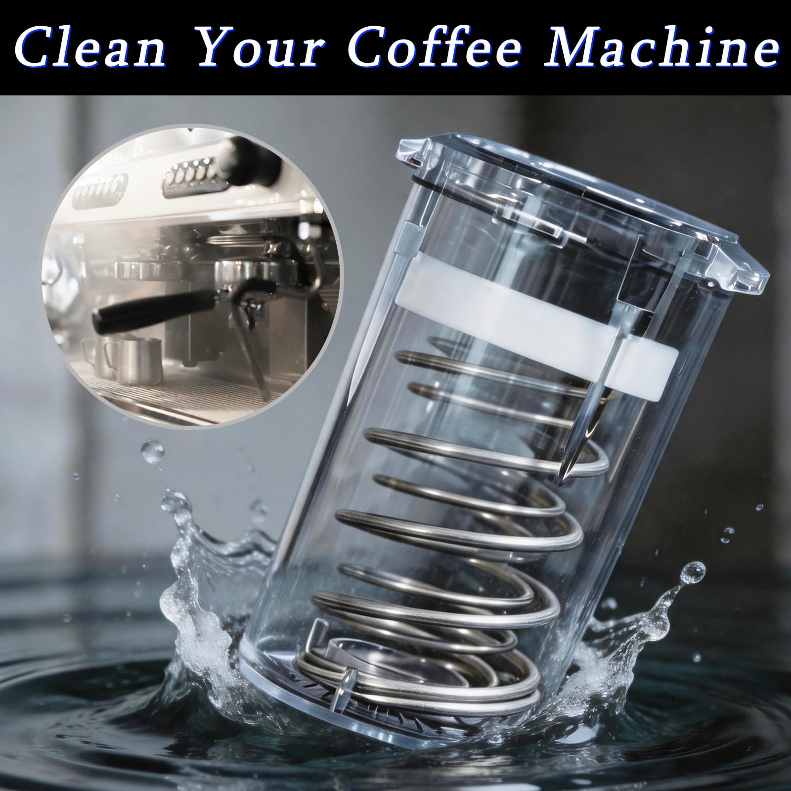 Kit De Limpieza Para Cafetera E61, Enjuague Por Reflujo Para La Limpieza Del Grupo De PreparacióN Con Grupo De PreparacióN EstáNdar De 58 Mm Herramientas Y Accesorios Para La Limpieza De Cafeteras