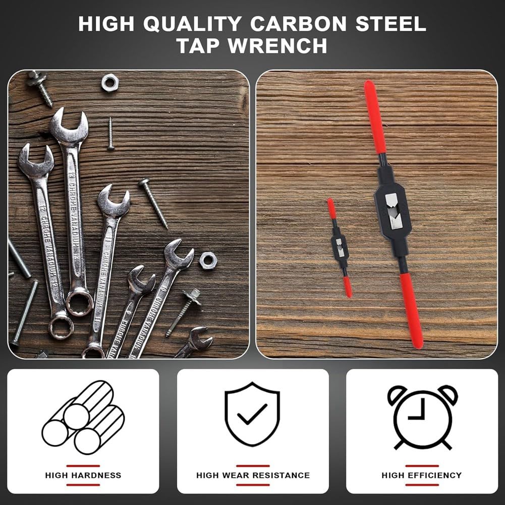 Clé à Taraud à Poignée En T Réglable Porte-taraud à Cliquet à Mâchoire