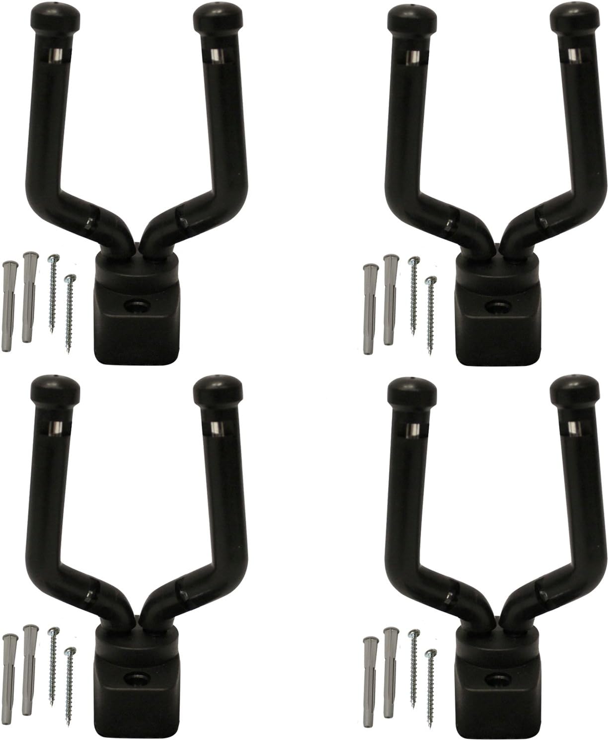 ChromaCast Slim Line Guitar Wall Hanger Stand for Guitar, Bass, Ukulele, Violin, Cello, Mandolin, Banjo, Saxophone, & Trumpet, Pack of 10