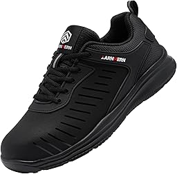 LARNMERN Chaussures de Sécurité Hommes Femme Anti-Piercing Baskets de Sécurité Embout en Acier Réfléchissant Chaussure de Travail Légere Respirant