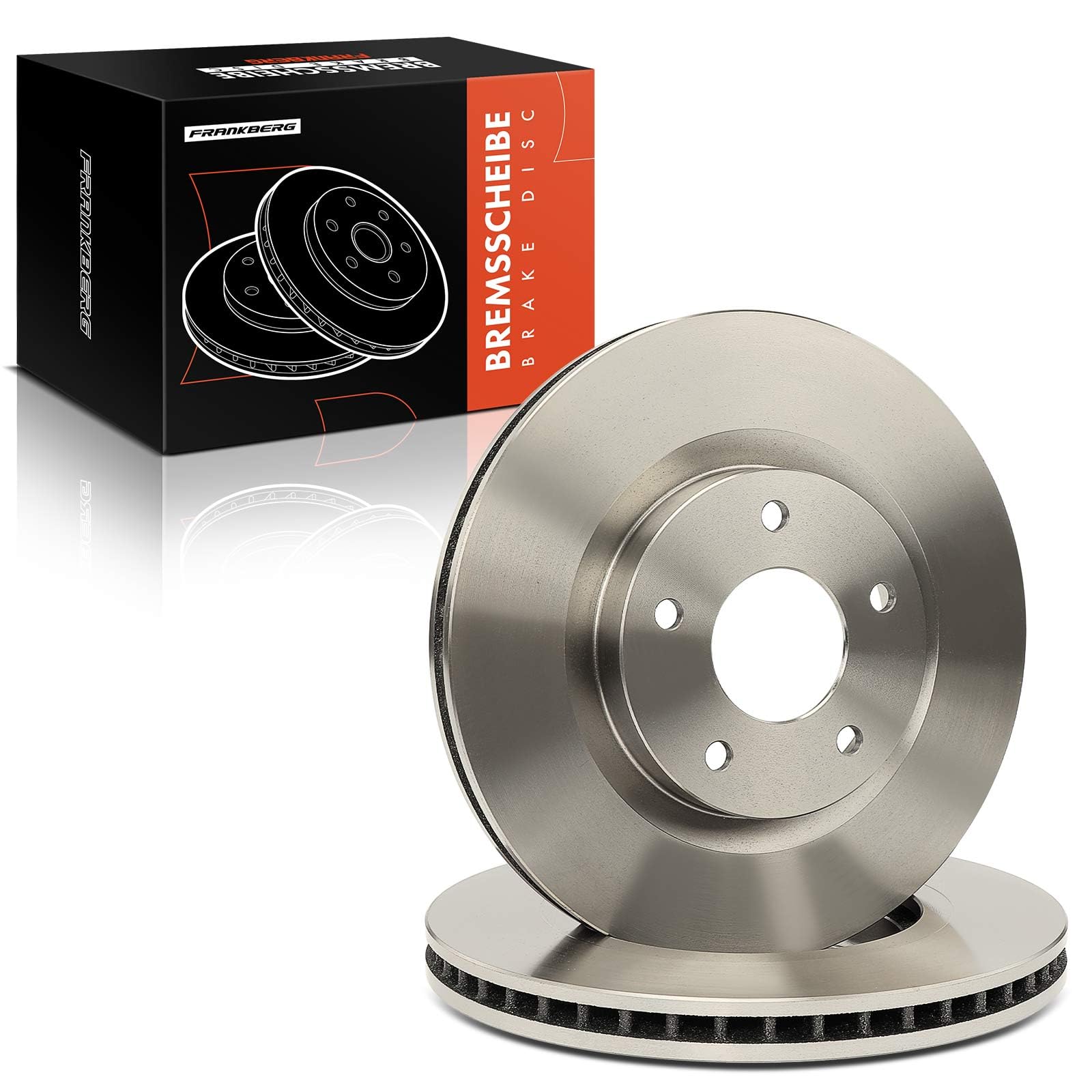 Frankberg Set di dischi freno incl. 2x Dischi Freno Anteriore Ventilato Diametro296mm Compatibile con Qashqai +2 I J10 NJ10 Qashqai II SUV J11 J11 Replace# 40206JD00A,40206JG00A | Compatibile con: Qashqai II SUV J11 J11, X-Trail T31, Qashqai +2 I J10 NJ10