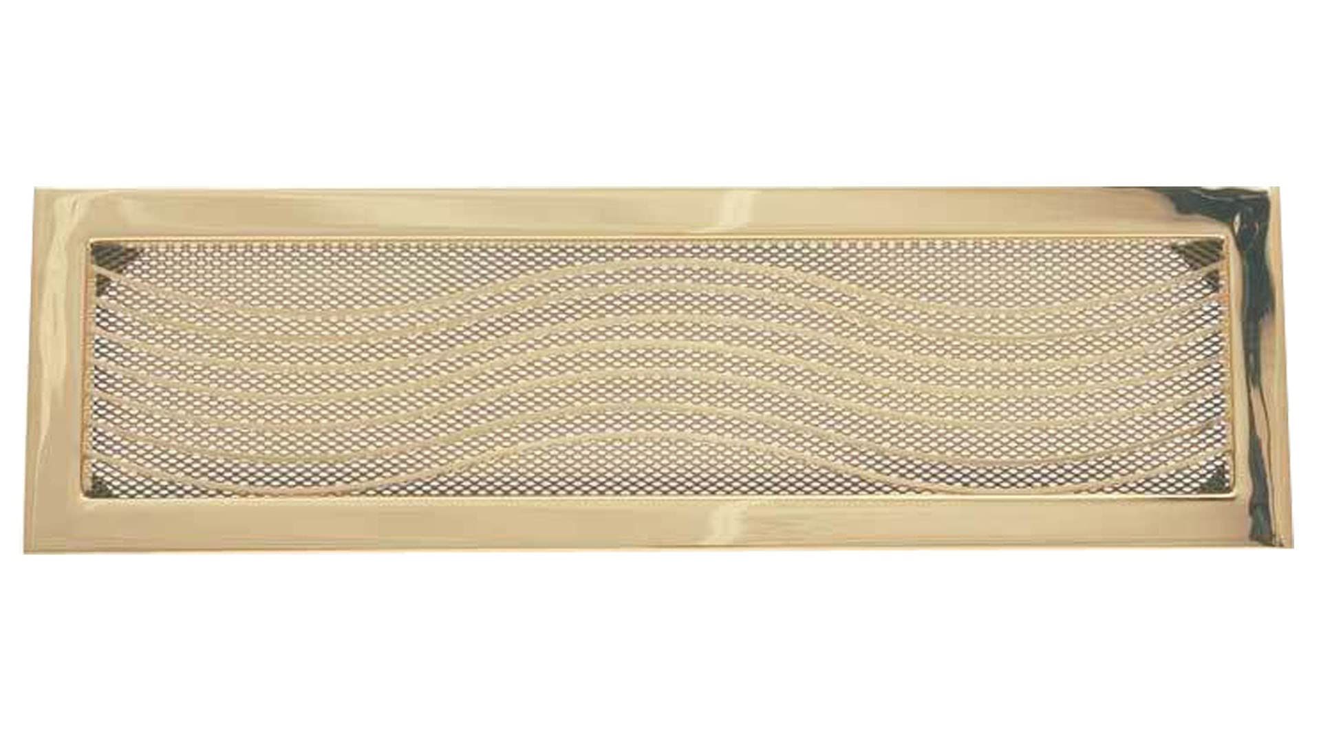 HARK Lüftungsgitter Klassik 15x45 Cm – Altweiß, Für Kachelofen/Kamin