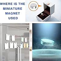 Vista 7 de TRYMAG 300 imanes pequeños de oficina de disco redondo de 0.118 x 0.039 in, mini imanes de tierra rara, para pizarra blanca, manualidades