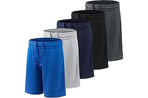 Boys' Performance Basketball Shorts for Comfort and Sweat-Wicking Activity