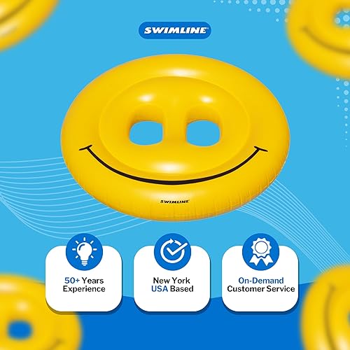 Vista 15 de SWIMLINE Original Pet Pawprint - Flotador de piscina – Tumbona de vinilo duradera para adultos y adolescentes – Divertido flotador de piscina