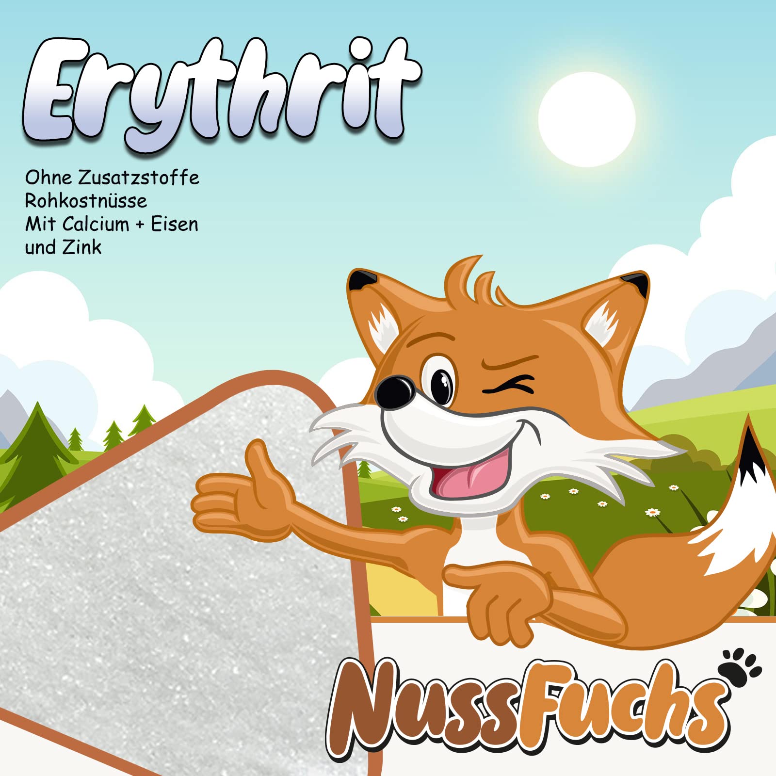 Erythrit / Erythritol im Eimer - 5kg - kalorienfreier Zuckerersatz - vegan leicht löslich zahnfreundlich - natürliche Zuckeralternative 100% Erythrit ohne Kalorien - 70% Süßkraft von Zucker (5kg)