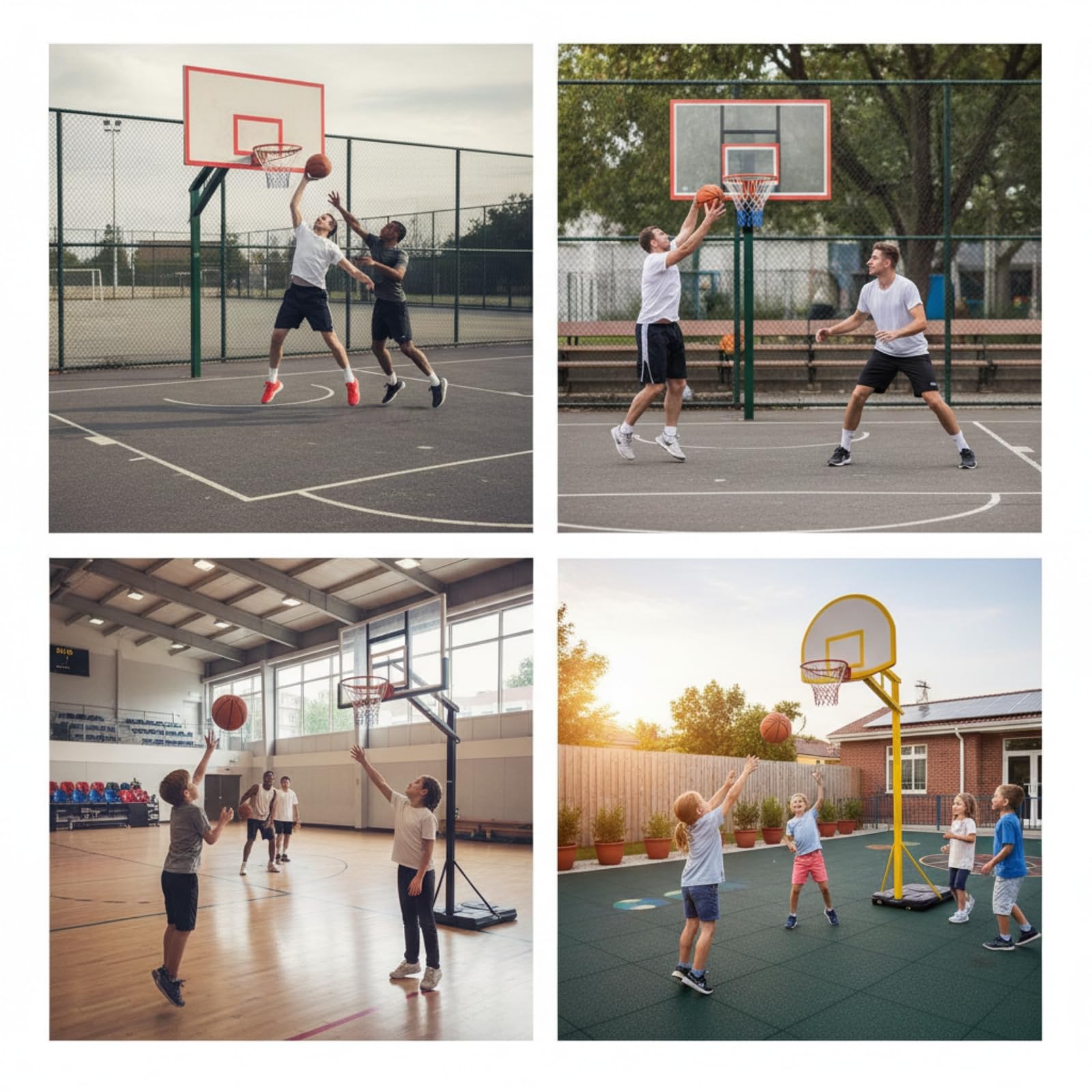 Baoblaze Canestro da Basket per Bambini Canestro Rete Tabellone Cerchio in Acciaio Cavo Resistente per Allenamenti E Partite Molla Integrata per Assorbire