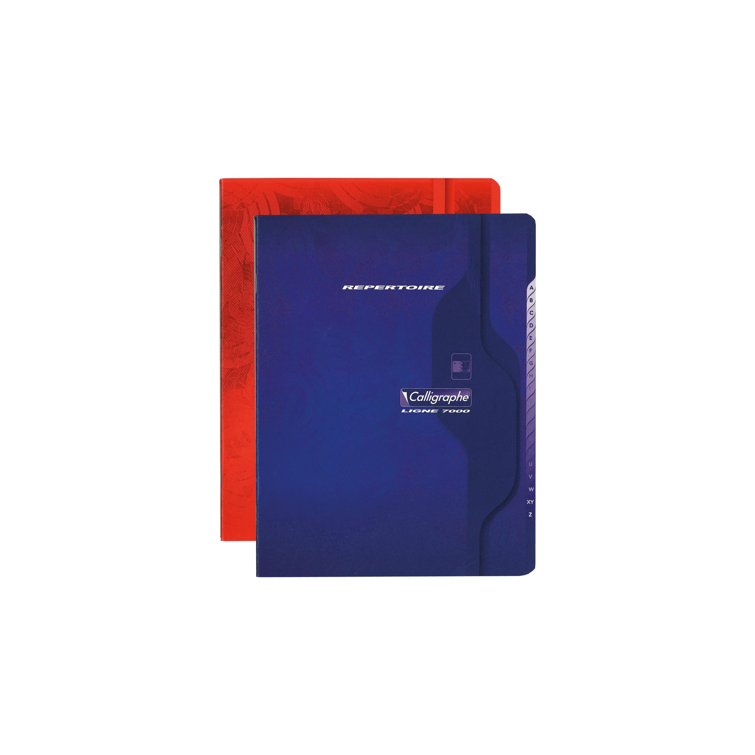 Calligraphe 851C Set of 10 Stapled Address Books (Clairefontaine) 17x22cm - 96 Small Squares Pages - 70 g White Paper - Varnished Card Cover - Random Colours