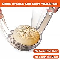 Vista 3 de Cabestrillo de Silicona para Pan Horno Holandés - La Mejor Silicona Japonesa. Tapete Reutilizable para Hornear Pan Antiadherente y Fácil de Limpiar.