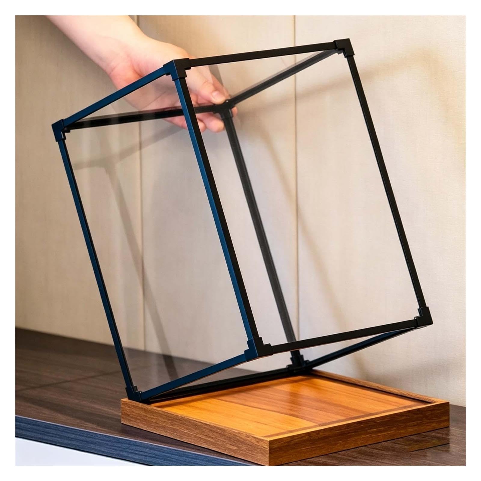 Vitrine Rectangulaire Anti-Poussière, Boîte Acrylique Base