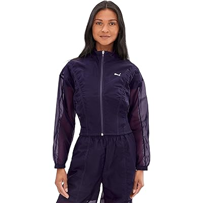 PUMA Dare To Oversized Woven Jacket deep plum