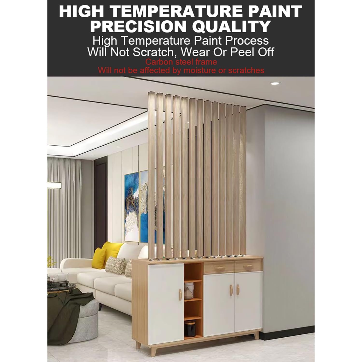 Raumteiler verstellbar - Moderne Wohndeko für Wohnzimmer & Eingangsbereich - Stilvoll mit vielseitiger Funktionalität - Platzsparendes Design