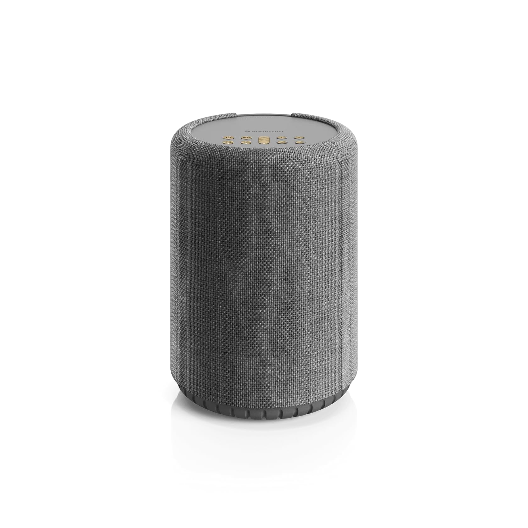 Audio Pro A10 MkII W, WiFi & Bluetooth 5.0 Multiroom-Lautsprecher, 52 W Digitale Klasse D, 300 Hz Crossover, AirPlay 2, Google Cast, Spotify Connect, Bluetooth 5.0, Wand-/Deckenhalterung (Grau)