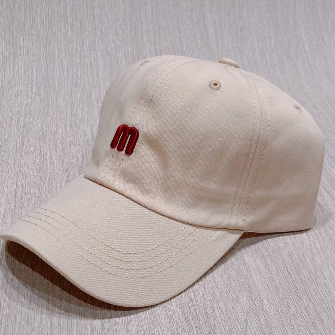 ANDMARY⭐︎ Mary logo cap⭐︎AM1541⭐︎beige ANDMARY】Mary logo cap