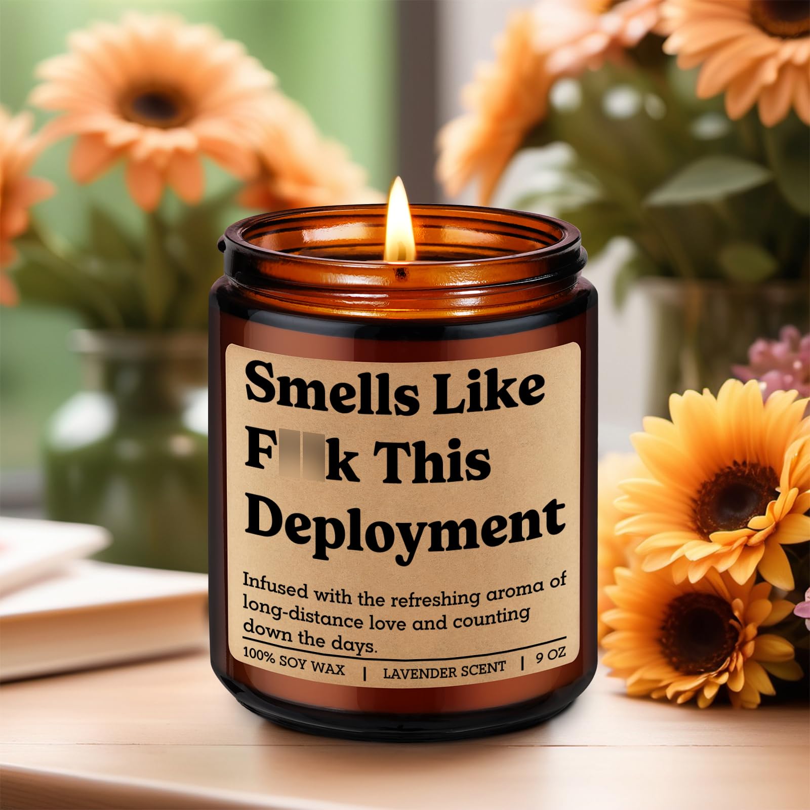 Fairy's Gift Candle, Deployment Gifts, Military Deployment Gifts, Long Distance Relationship Ideas, Mothers Day Funny Presents for Deployed Military Soldier, Army Wife, Navy Girlfriend, Spouse Mom BF
