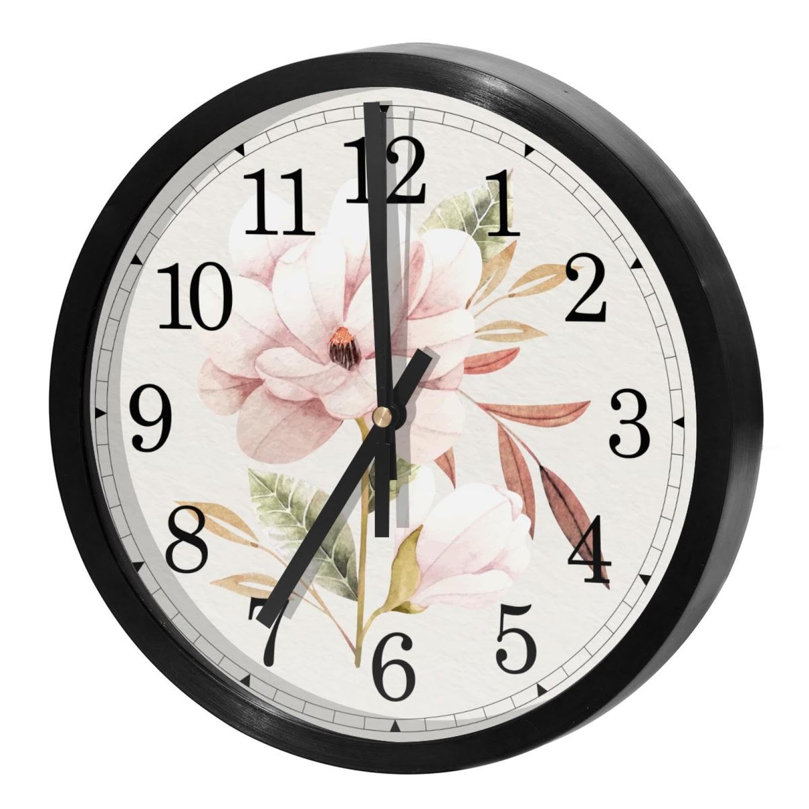Horloge murale silencieuse à quartz sans tic-tac ronde à pile