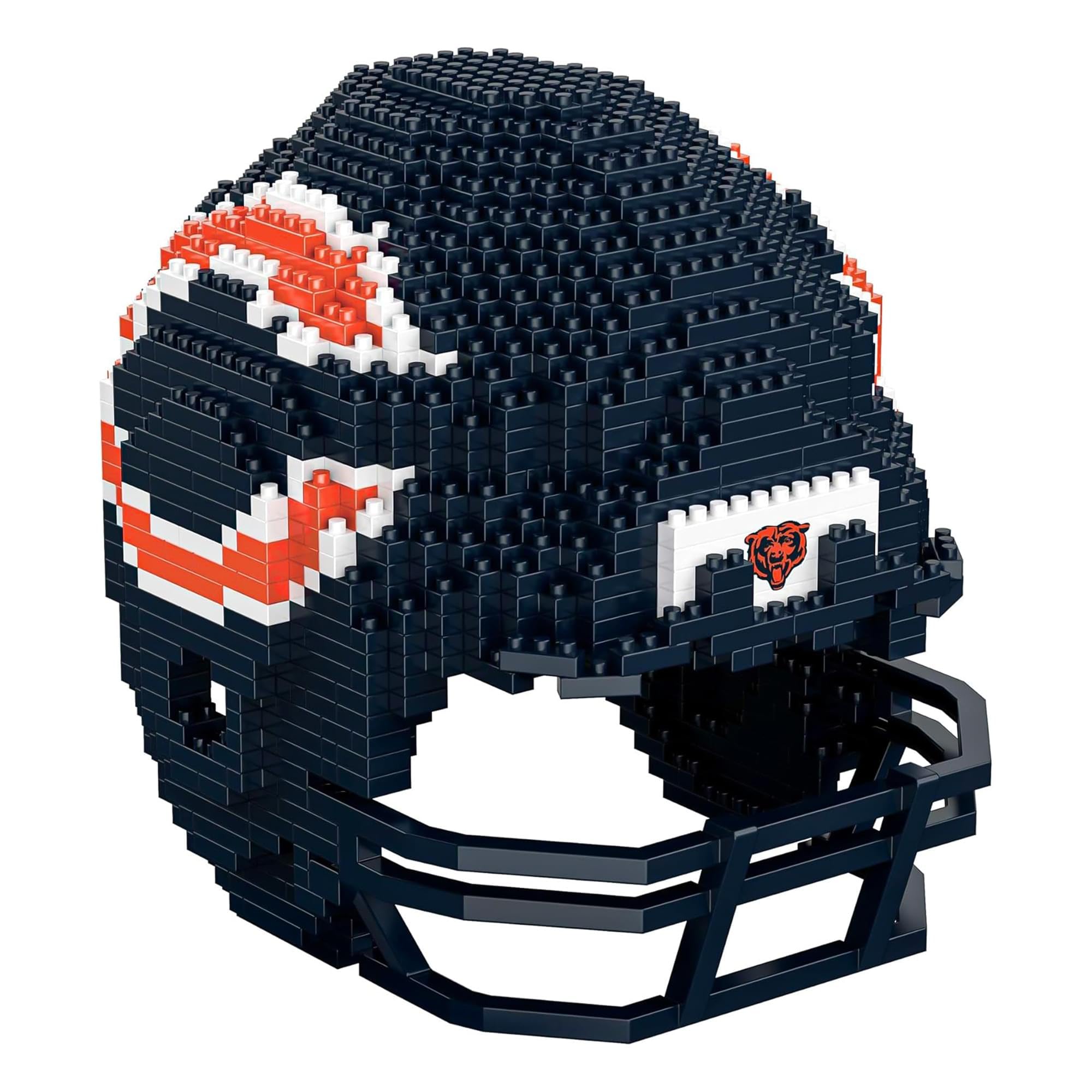 Amazon.com : FOCO Chicago Bears NFL 3D BRXLZ Puzzle Replica Helmet