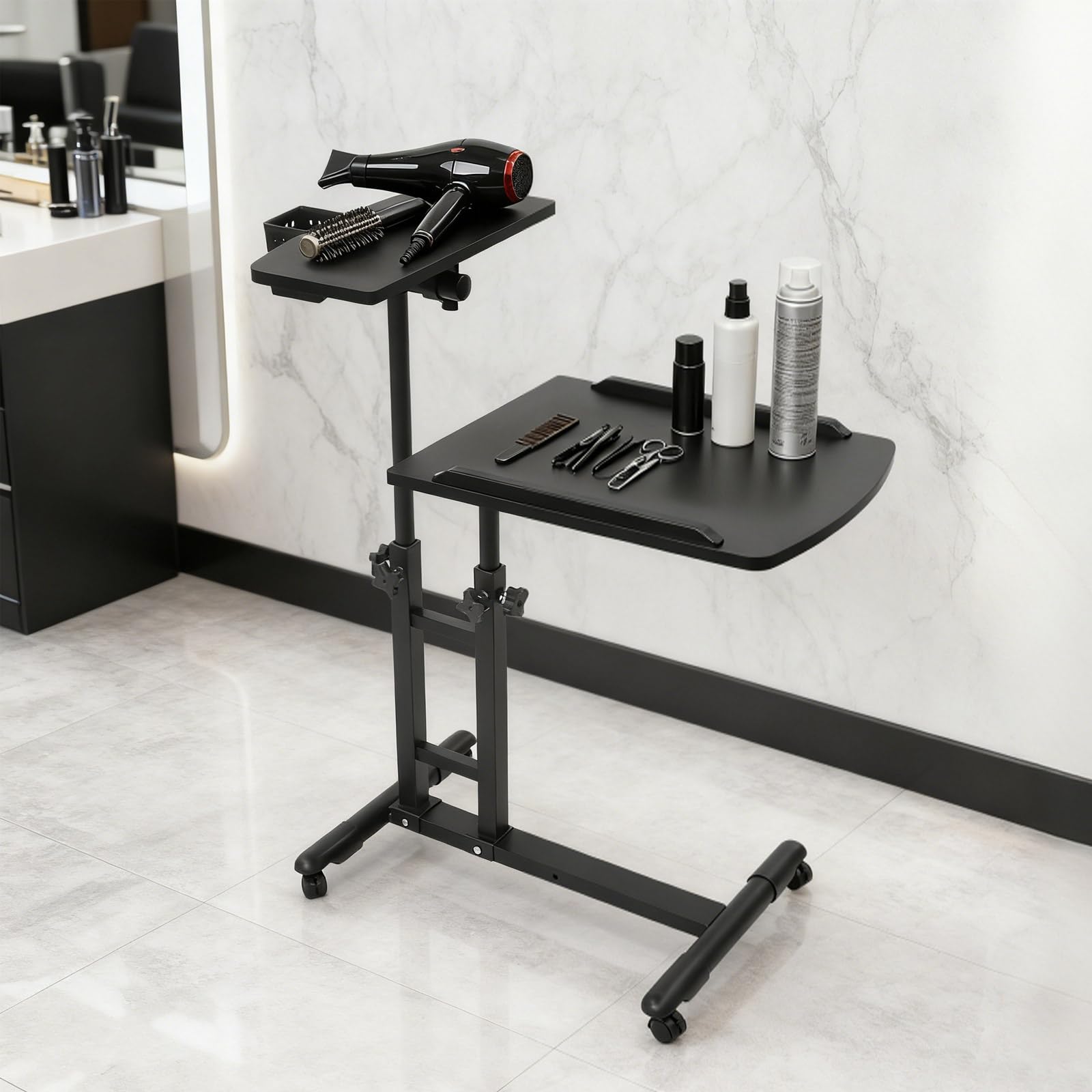 Supporto regolabile per tatuaggi, postazione di lavoro per tatuaggi, banco da lavoro professionale rimovibile, mobile da lavoro, carrello da lavoro, per bellezza, massaggio, manicure, salone di